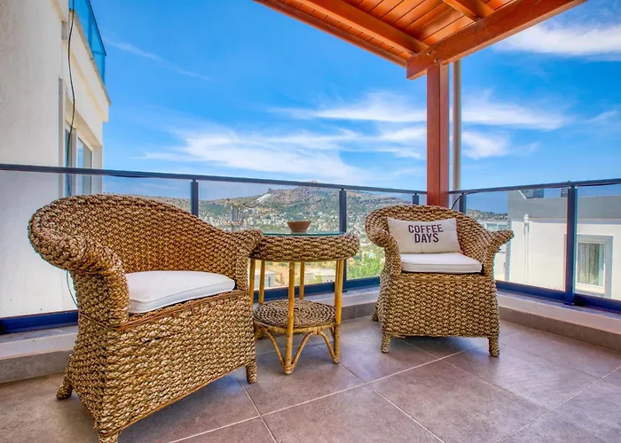 Bodrum Turkbuku Luxury Seaview Dublex Wpool & Terrace Villa